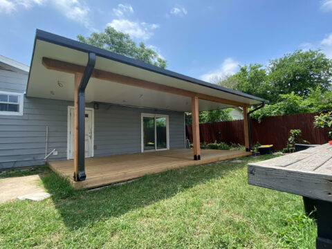 Patio cover built for an Austin home, photo 2