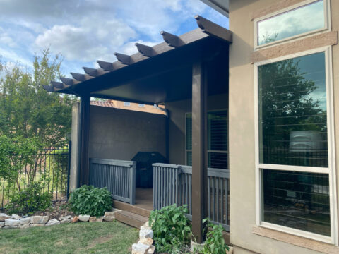 Patio cover built for an Austin home, photo 3